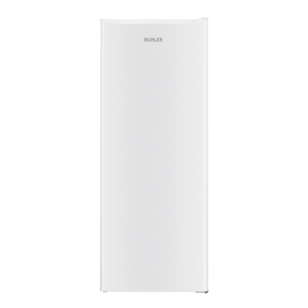 Фризер Muhler VFS144WE, 168 л, Клас Е, Реверсивна врата, R600a, Бял