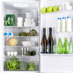 Muhler NFC1851NDIE Refrigerator with Freezer, 290 L, Energy Class E, No Frost, Reversible Door, Display, R600a, Dark Stainless Steel