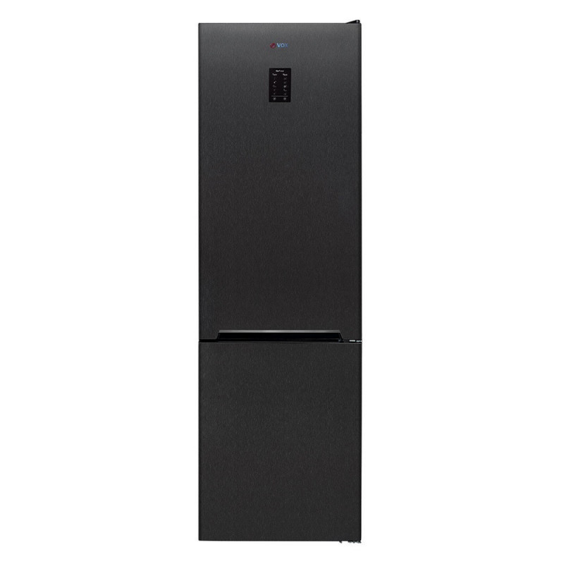 VOX NF 3833 AE Refrigerator, 367 L, Energy Class E, Reversible Doors, No Frost, Water Dispenser, Display, R600a, Anthracite
