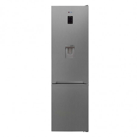 VOX NF 3835 IXE Refrigerator, Energy Class E, Reversible Doors, No Frost, Water Dispenser, Display, R600a, Stainless Steel