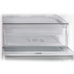 VOX NF 3835 IXE Refrigerator, Energy Class E, Reversible Doors, No Frost, Water Dispenser, Display, R600a, Stainless Steel