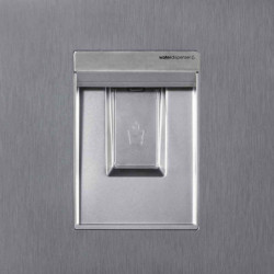 VOX NF 3835 IXE Refrigerator, Energy Class E, Reversible Doors, No Frost, Water Dispenser, Display, R600a, Stainless Steel