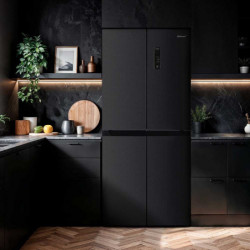 Diplomat NF470MDIE Refrigerator, 466 L, Energy Class E, Total No Frost, Dual Inverter, LED Display, Black