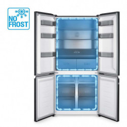 Diplomat NF500MDIE Refrigerator, 505 L, Energy Class E, Total No Frost, Slot-in Design, Dual Inverter, LED Display, Black