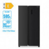 Diplomat NF600SBSIE Refrigerator, 595 L, Energy Class E, Dual Inverter, No Frost, LED Display, Black