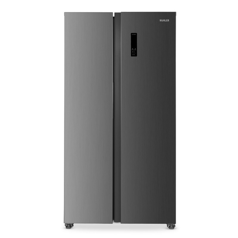 Muhler NF450SBSIE Refrigerator, 439 L, Energy Class E, No Frost, Zone Temperature Control, LED Display, Gray