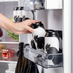 Diplomat NFT185IE Refrigerator, 528 L, Energy Class E, Reversible Doors, Total No Frost, External Control with LED Display, Black