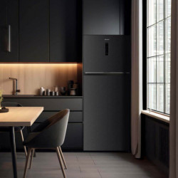 Diplomat NFT185IE Refrigerator, 528 L, Energy Class E, Reversible Doors, Total No Frost, External Control with LED Display, Black