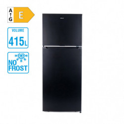 Frigider cu congelator sus Diplomat NFT180IE, 415 l, Clasa E, Usi reversibile, Total No Frost, Control intern, Negru