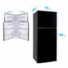 Diplomat NFT180IE Refrigerator, 415 L, Energy Class E, Reversible Doors, Total No Frost, Internal Control, Black