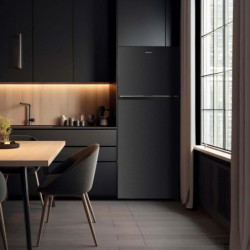 Diplomat NFT180IE Refrigerator, 415 L, Energy Class E, Reversible Doors, Total No Frost, Internal Control, Black