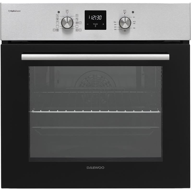 Daewoo O6HD51H1BG Built-in Oven, 69 L, Energy Class A, 10 Programs, Hydrolytic Cleaning, Timer, Programmer, Touchscreen Display, Stainless Steel/Black