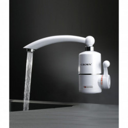 Robinet incalzire apa instant Crown CIHF-3000WM, 3kW, 1.5-2 l/min, Montare pe perete, Control temperatura, Economic, Alb