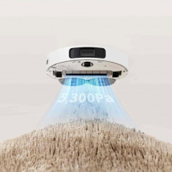 Dreame L10 Ultra Robot Vacuum, 5300 Pa, 5200 mAh, 75W, Up to 200 m², 3D Mapping, LDS Sensor, Charging Station, Run Time Up to 210 Minutes, White