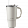 BUYDEEM Thermo Mug With Straw 700 ml, model DS57, color Oats White