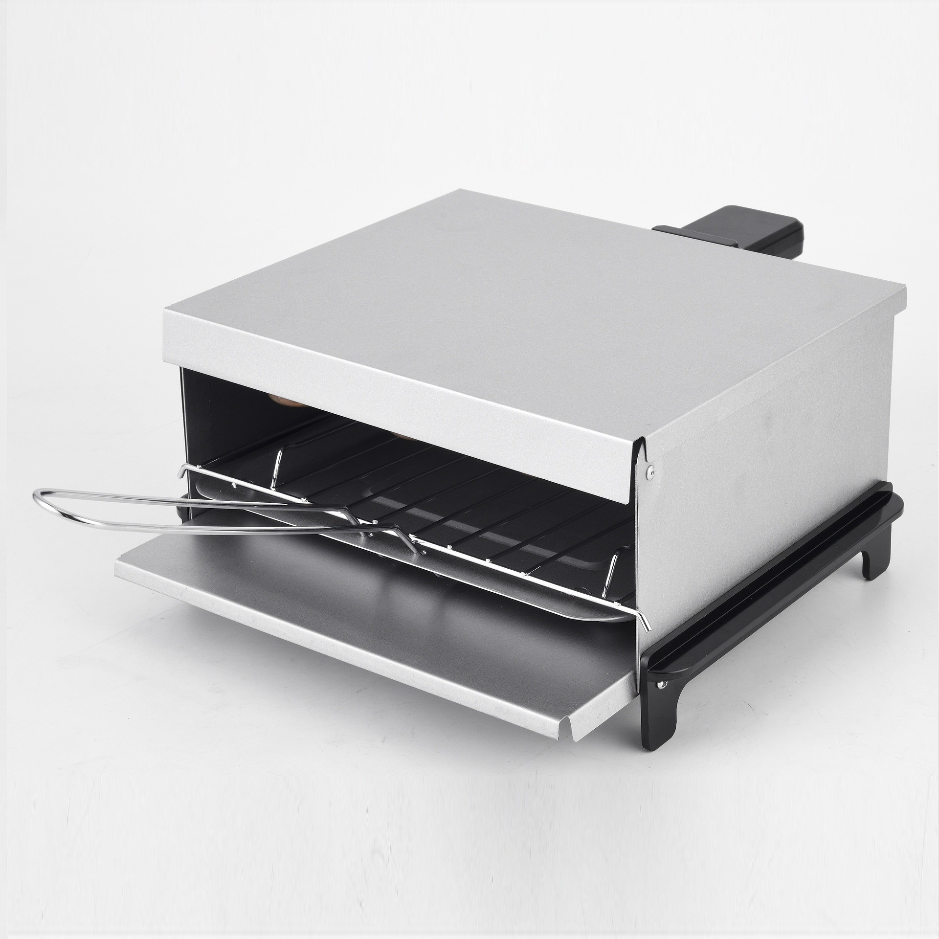 Парти грил Crown ESG800A, 800W, Тавичка за мазнина, Сребрист