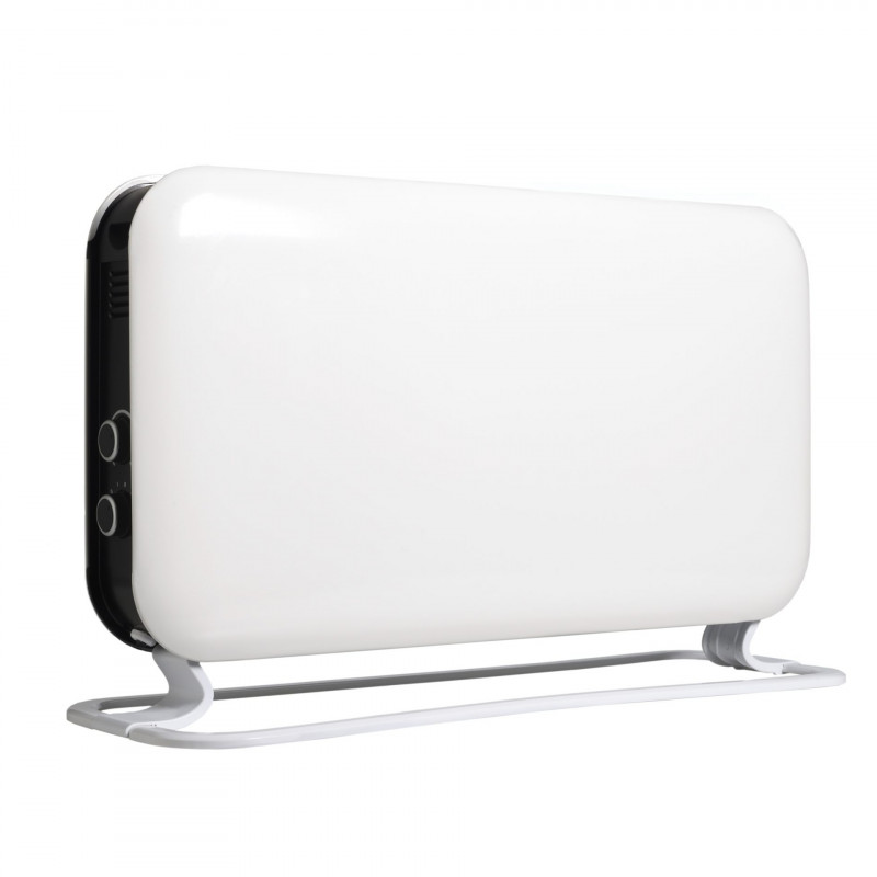 MILL SG2000MEC Underfloor Convector Heater, 2000W, 20 m², 3 settings, LOT20, Quiet, Tip-over protection, Rounded edges, White/Black