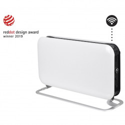 Ενδοδαπέδια θερμάστρα Mill CO1200WIFI3, 1200W, 18 m2, Wi-Fi + App, Βαθμονόμηση θερμοκρασίας, Ανοιχτό παράθυρο, Προστασία παιδιών, Προστασία από ανατροπή, Λευκό