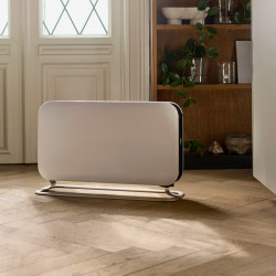 Ενδοδαπέδια θερμάστρα Mill CO1200WIFI3, 1200W, 18 m2, Wi-Fi + App, Βαθμονόμηση θερμοκρασίας, Ανοιχτό παράθυρο, Προστασία παιδιών, Προστασία από ανατροπή, Λευκό