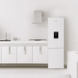 Muhler SC180DWE Refrigerator, 260 L, Energy Class E, Reversible Doors, Water Dispenser, White