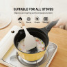 BUYDEEM Cast Aluminum Nonstick Sauce Pan 1,8L, model CP141, color Mellow Yellow
