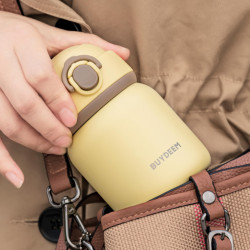 BUYDEEM Stainless Steel Thermos Bottle 200 ml, model TAN200, color Mellow Yellow