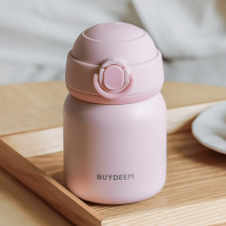 BUYDEEM Stainless Steel Thermos Bottle 200 ml, model TAN200, color Pale Dogwood