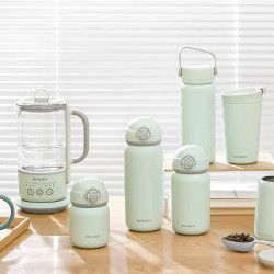 Termos BUYDEEM TAN200, 200 ml, Capac cu infiletare etansa, Otel inoxidabil, Verde