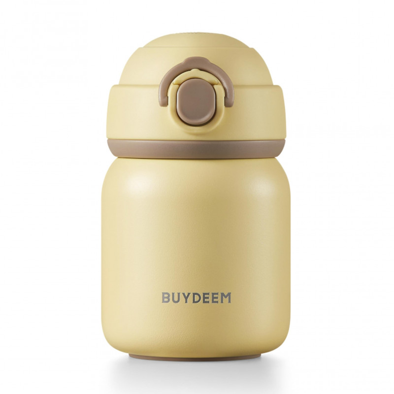 BUYDEEM Stainless Steel Thermos Bottle 200 ml, model TAN200, color Mellow Yellow