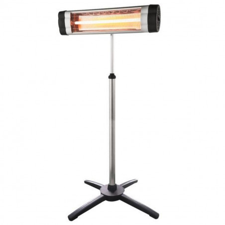 Кварцова печка ELITE IH-0434, 3000W, 22 м2, Регулируема основа, Инфрачервен, IP-34, Регулируем термостат, Черен/сив