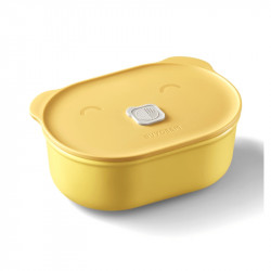 Buydeem CT3007-MY Ceramic Lunch Box, 500 ml, 19.5 x 16.5 cm, Heat-resistant up to 230°C, Oven- and Microwave-safe, Yellow