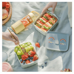 Cutie alimentara ceramica Buydeem CT1006-CG, 810 ml, 17x20.5 cm, Pana la 230°C, Compatibila cuptor si cuptor cu microunde, Verde