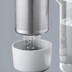 BUYDEEM CD2001 Tea Pot with Infuser, 500 ml, Stainless Steel, Elegant Design, Gray