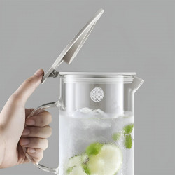 Τσαγιέρα με εγχυτήρα BUYDEEM CD2001, 500 ml, Ανοξείδωτο ατσάλι, Κομψός σχεδιασμός, Γκρι