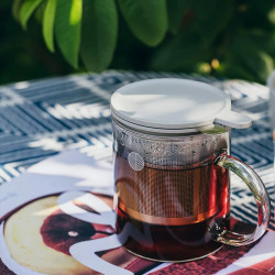 Τσαγιέρα με εγχυτήρα BUYDEEM CD2001, 500 ml, Ανοξείδωτο ατσάλι, Κομψός σχεδιασμός, Γκρι