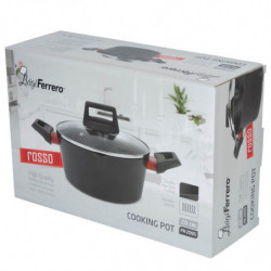 Тенджера Luigi Ferrero Rosso FR-2095 20x9.5cm, 2.2L.