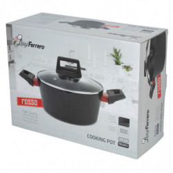 Тенджера Luigi Ferrero Rosso FR-2411 24x11.5cm, 4.1L.