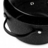 Κατσαρόλα Luigi Ferrero Symphony FR-2010, 20x10,5 cm, 2,6 l, Αντικολλητική επίστρωση, Γυάλινο καπάκι με τρύπα ατμού, Χαλύβδινες λαβές με PVD, Επαγωγή, Μαύρο μάρμαρο