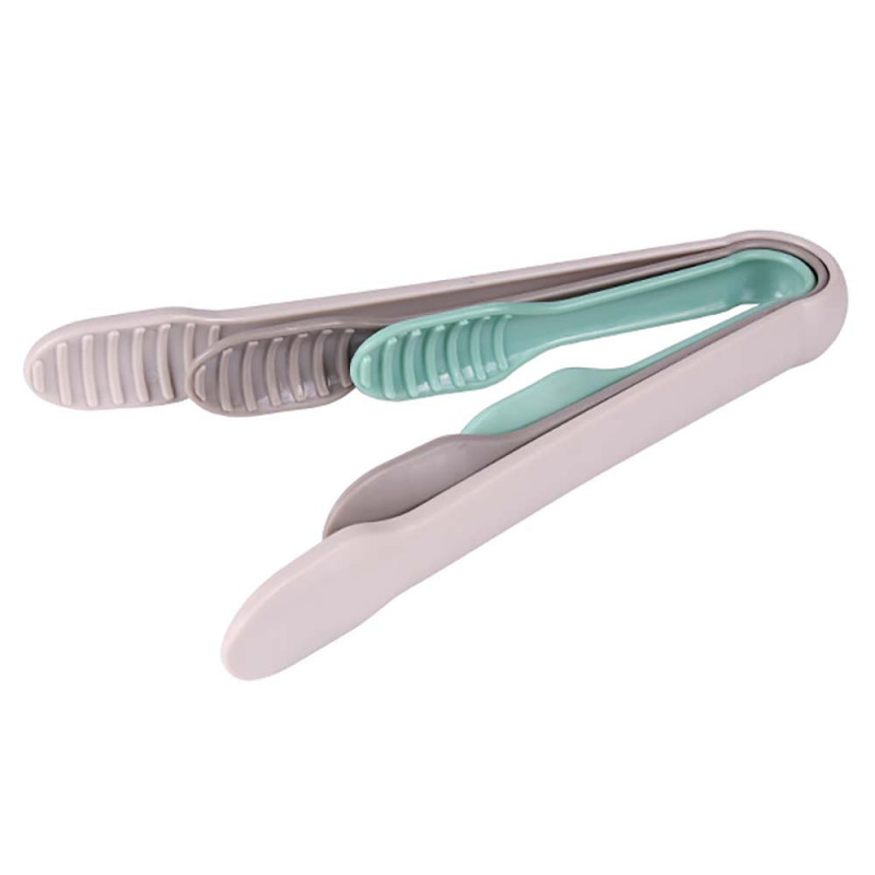 Щипки за сервиране комплект 3 бр Luigi Ferrero Norsk FR-1732, Самозакрепящи се една в друга, Лилав/тюркоаз