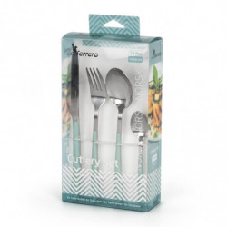 Set de 24 tacâmuri Luigi Ferrero Norsk FR-2431CS, Oțel inoxidabil, Albastru deschis