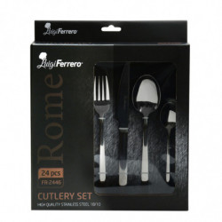 Σετ 24 μαχαιροπήρουνων Luigi Ferrero Rome FR-2446, Ανοξείδωτο, Ασημί