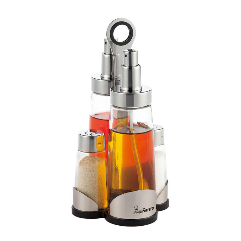 Luigi Ferrero Vienna FR-1436V, 200 ml, 5 τεμάχια, Σπρέι, Μεταλλική βάση, Διάφανο/inox