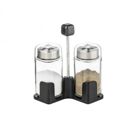 Set sărier Luigi Ferrero Rome FR-7902R, 100 ml, 3 bucăți, Suport, Oțel inoxidabil, Transparent/inox