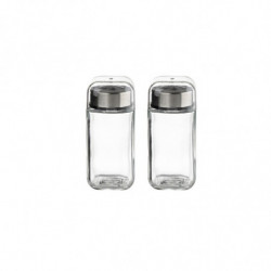 Set sărier Luigi Ferrero Rome FR-7902R, 100 ml, 3 bucăți, Suport, Oțel inoxidabil, Transparent/inox