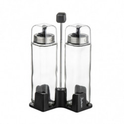 Luigi Ferrero Rome FR-7903R, 270 ml, 3 bucăți, Sticlă, Oțel inoxidabil, Transparent/inox