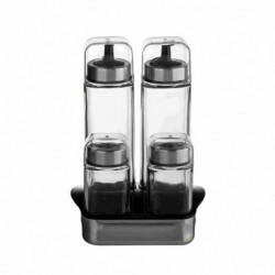 Luigi Ferrero Rome FR-7904R, 270 ml, 5 τεμάχια, Γυαλί, Ανοξείδωτο, Διαφανές/inox