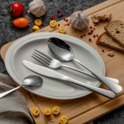 Set de 24 tacâmuri Luigi Ferrero Prima FR-2402, Oțel inoxidabil, Argint