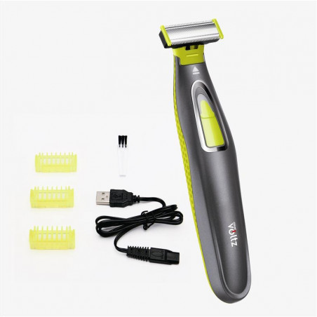 Vezeték nélküli borotva Oliver Voltz OV51812C, 5 W, USB, 300 mAh, levehető penge, fekete/sárga színű