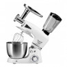 Hausberg HB-7605AB Kitchen Robot with Stainless Steel Bowl, 1000W, 5 L, 6 Speeds, LED, Blender, Mixer, Meat Grinder, White