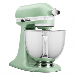 Mixer planetar KitchenAid Artisan Elegance 5KSM125EPT, 300W, 4.8 l, Actionare directa, 10 viteze, Verde deschis